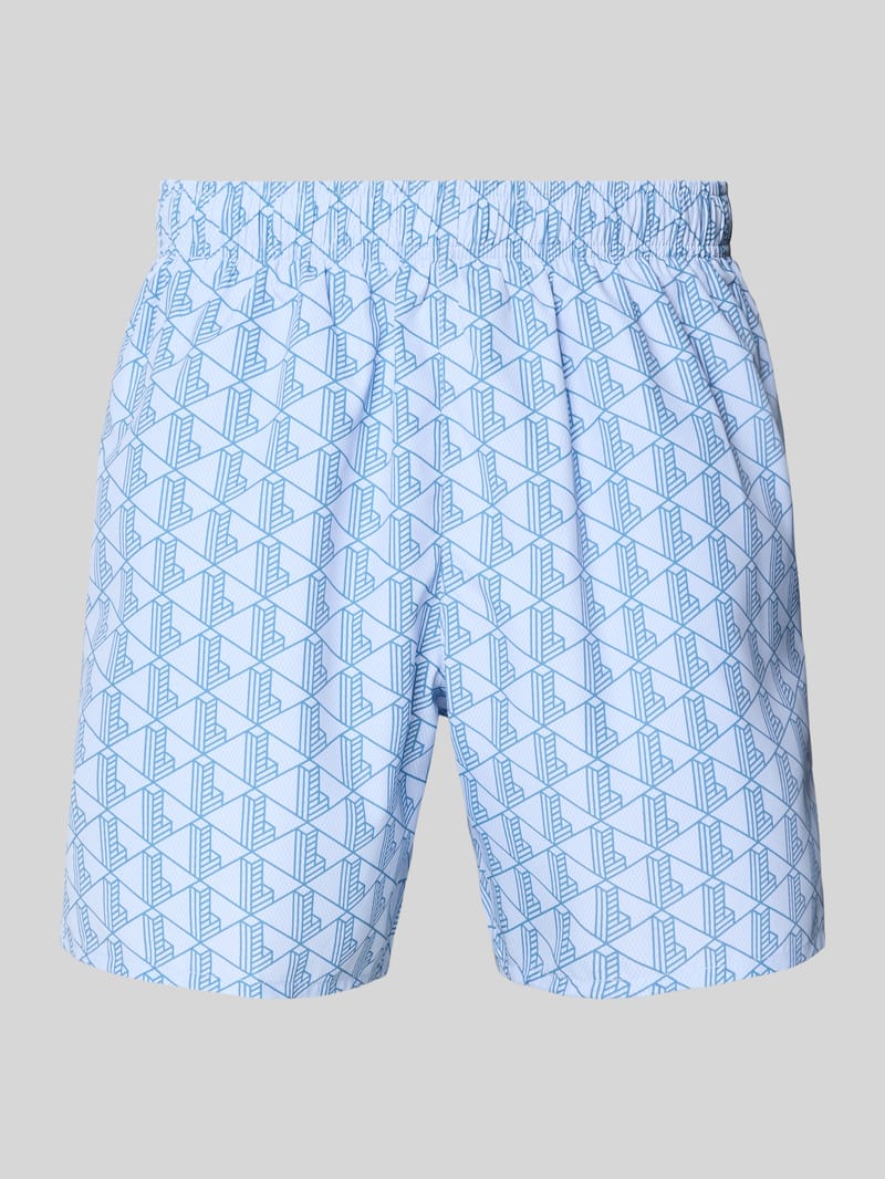Lacoste Badehose mit Logo-Muster