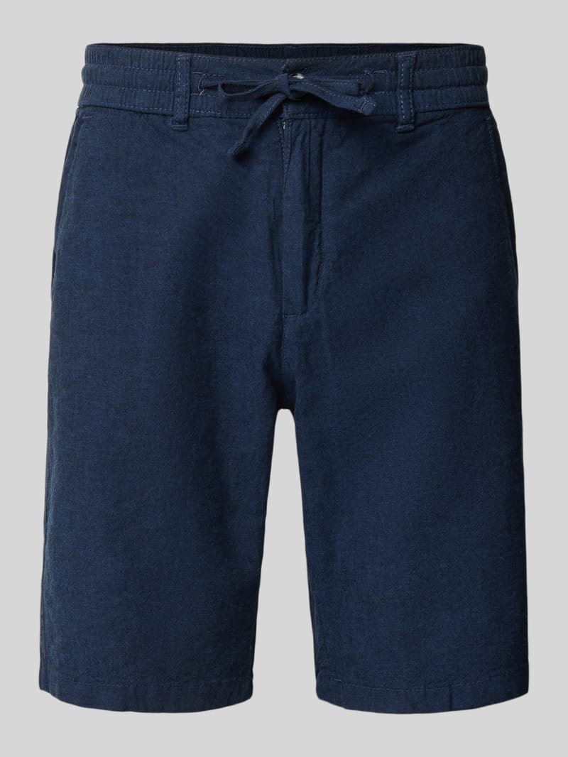 lindbergh Bermudas aus Leinen-Mix mit französischen Eingrifftaschen