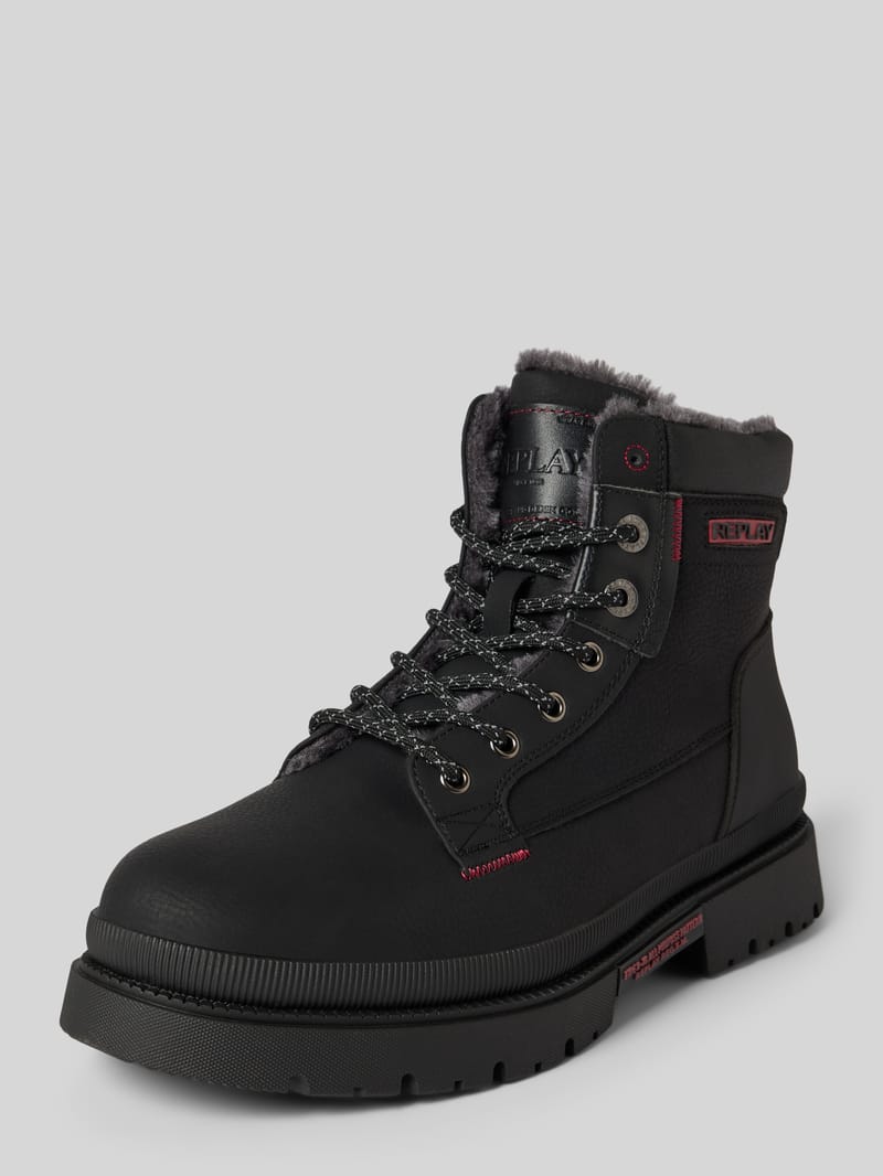 Replay Boots mit Label-Details