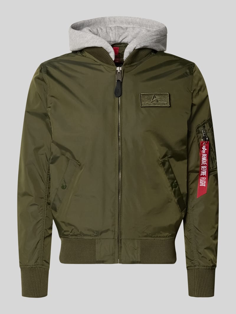 alpha industries Blouson mit Logo-Anhänger Modell 'MA-1 TT'