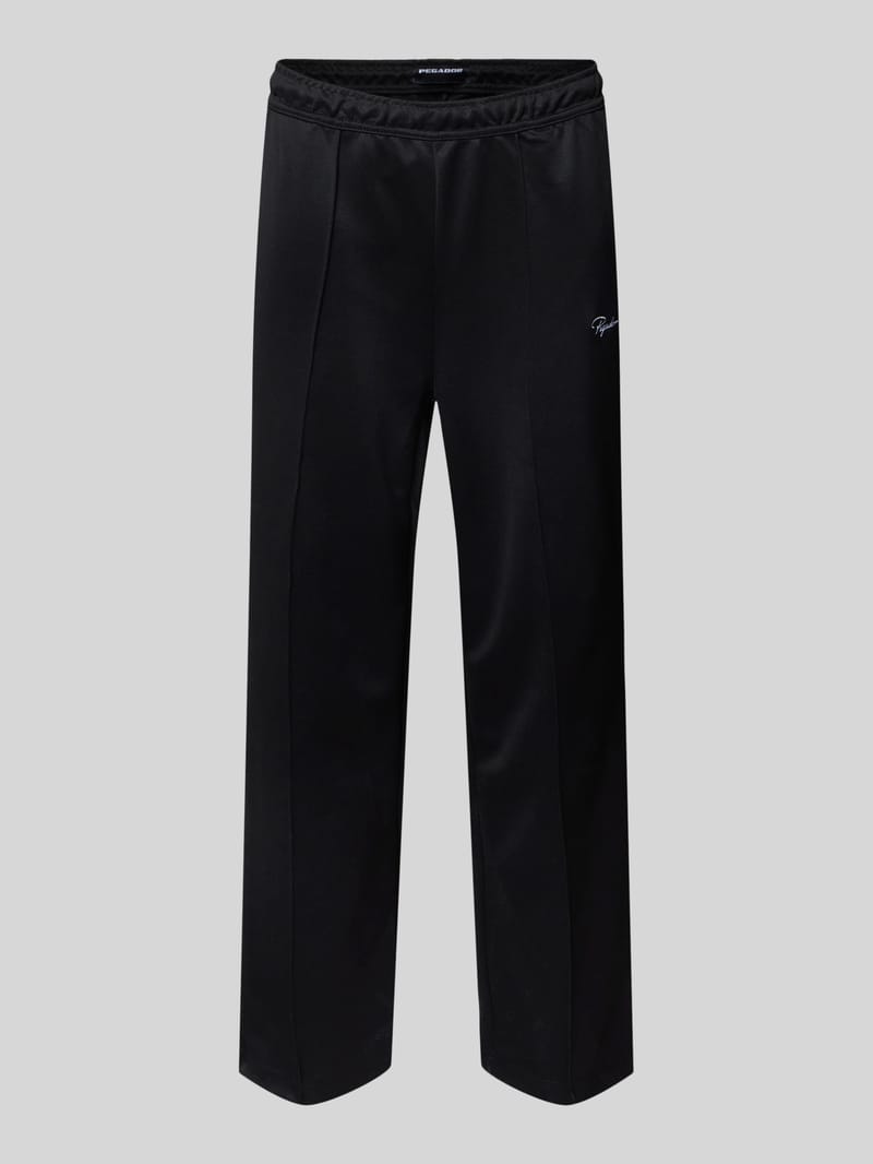PEGADOR Jogpants mit elastischem Bund und Label-Stitching