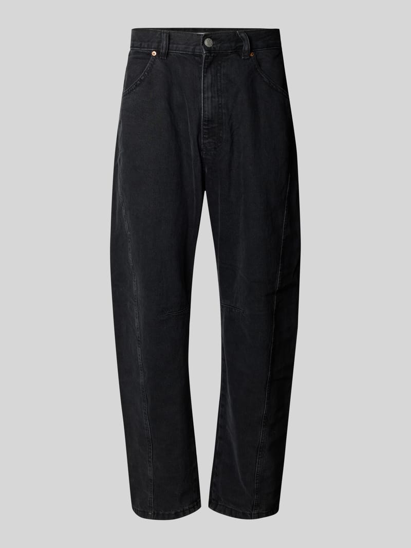 REVIEW Barrel Fit Jeans aus reiner Baumwolle mit Gesäßtaschen