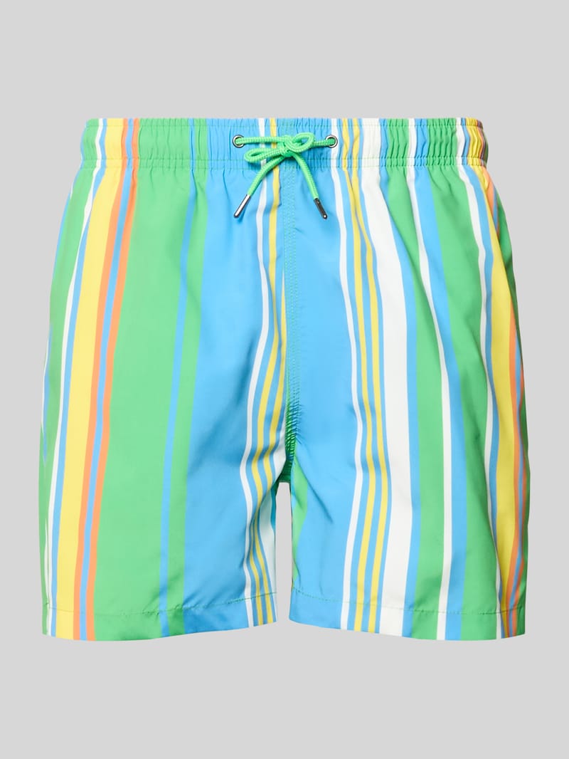 MCNEAL Badehose im Allover-Look mit elastischem Bund