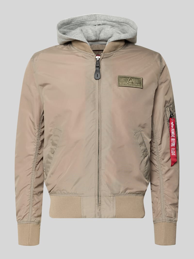 alpha industries Blouson mit Logo-Anhänger Modell 'MA-1 TT'