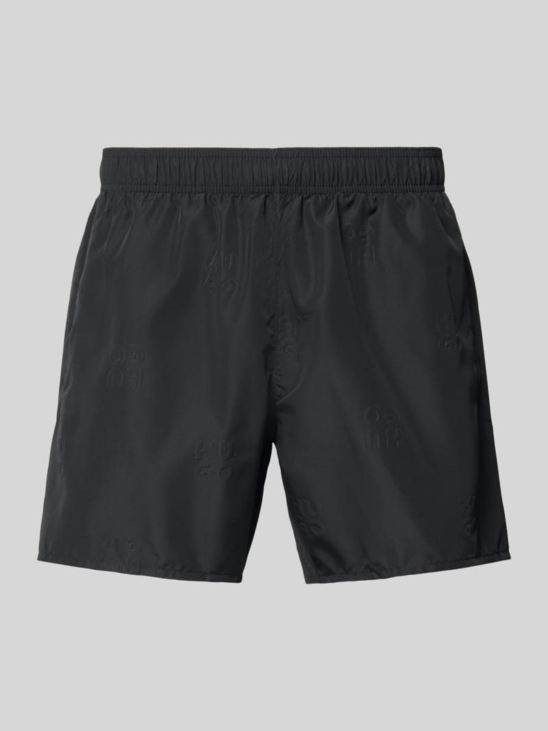 HUGO Badehose mit Allover-Muster Modell 'TONAL_LOGO'