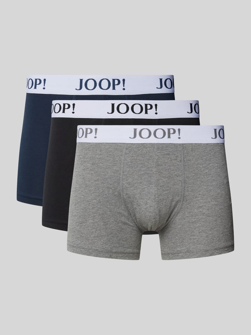 JOOP! COLLECTION Boxershorts mit elastischem Label-Bund im 3er-Pack