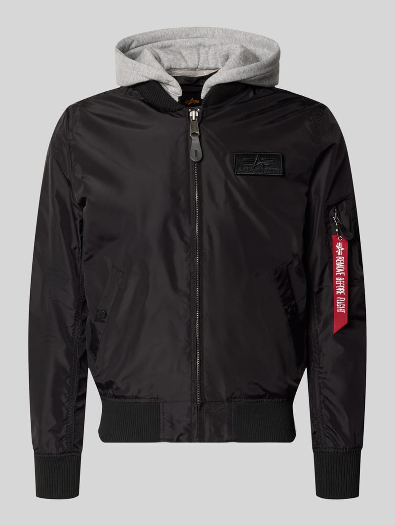 alpha industries Blouson mit Logo-Anhänger Modell 'MA-1 TT'