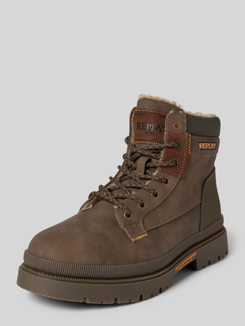 Replay Boots mit Label-Details