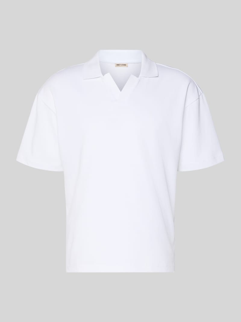 Only & Sons Boxy Fit Poloshirt aus Baumwoll-Mix Modell 'CASPIAN AIRLEX'
