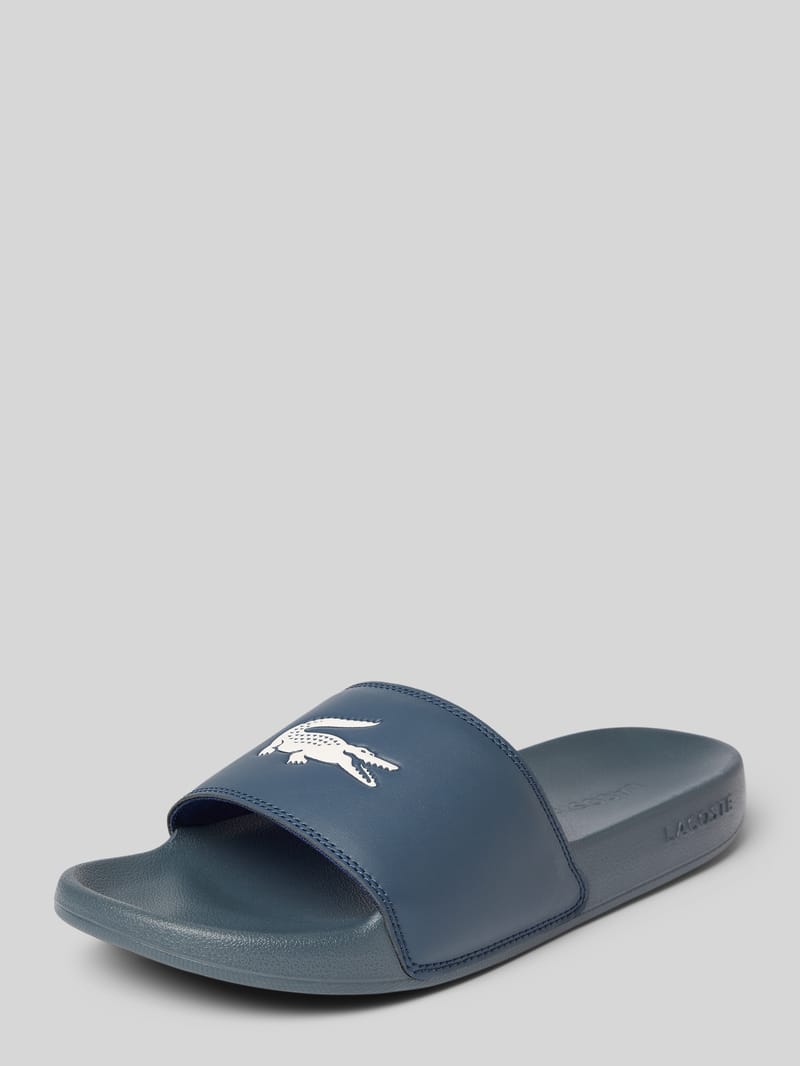 Lacoste Badeschuhe mit Logo Print Modell 'SERVE SLIDE'