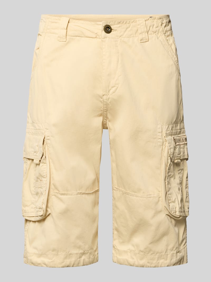 alpha industries Bermudas mit Pattentaschen und Logo-Stitching