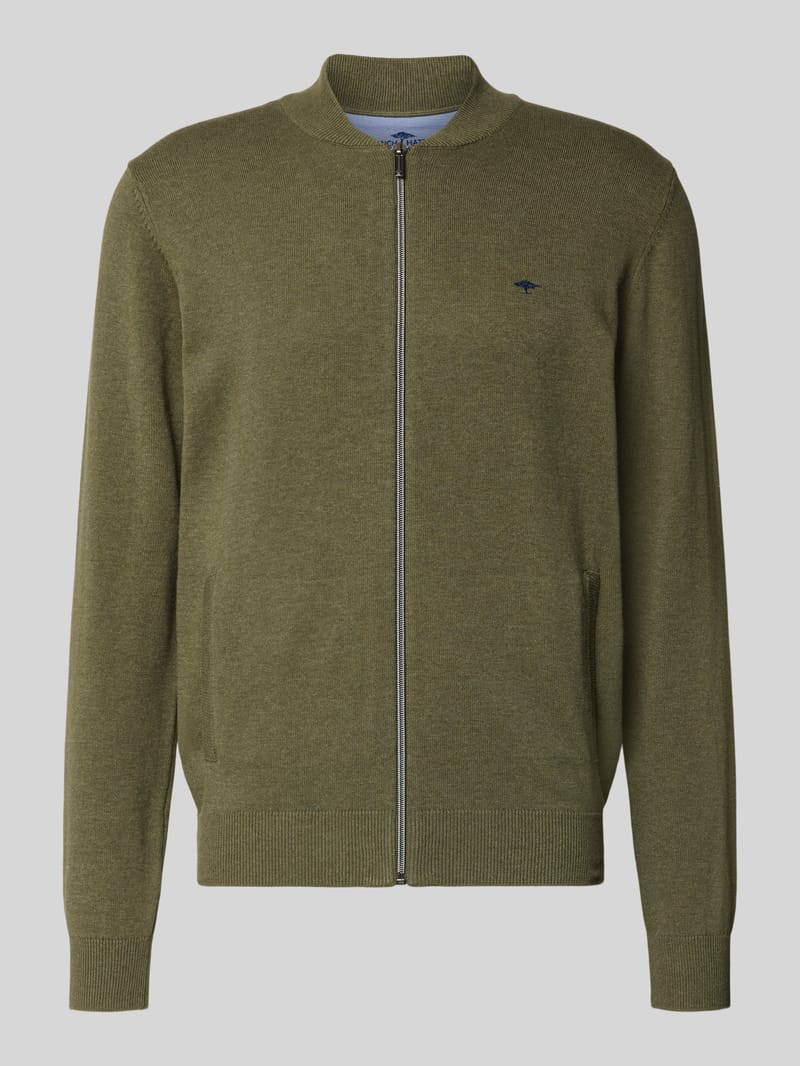 FYNCH-HATTON Cardigan mit Stehkragen und Reißverschluss