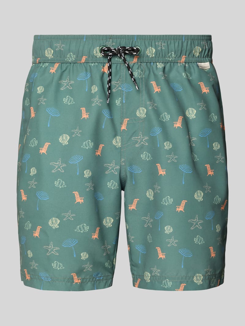 Blend Badeshorts mit Eingrifftaschen Modell 'BHRINGWAR MINI'