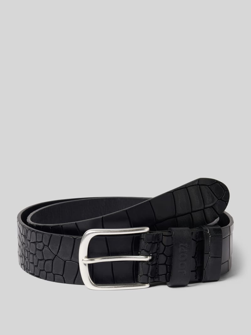 JOOP! COLLECTION Gürtel aus echtem Leder mit Krokodil-Optik