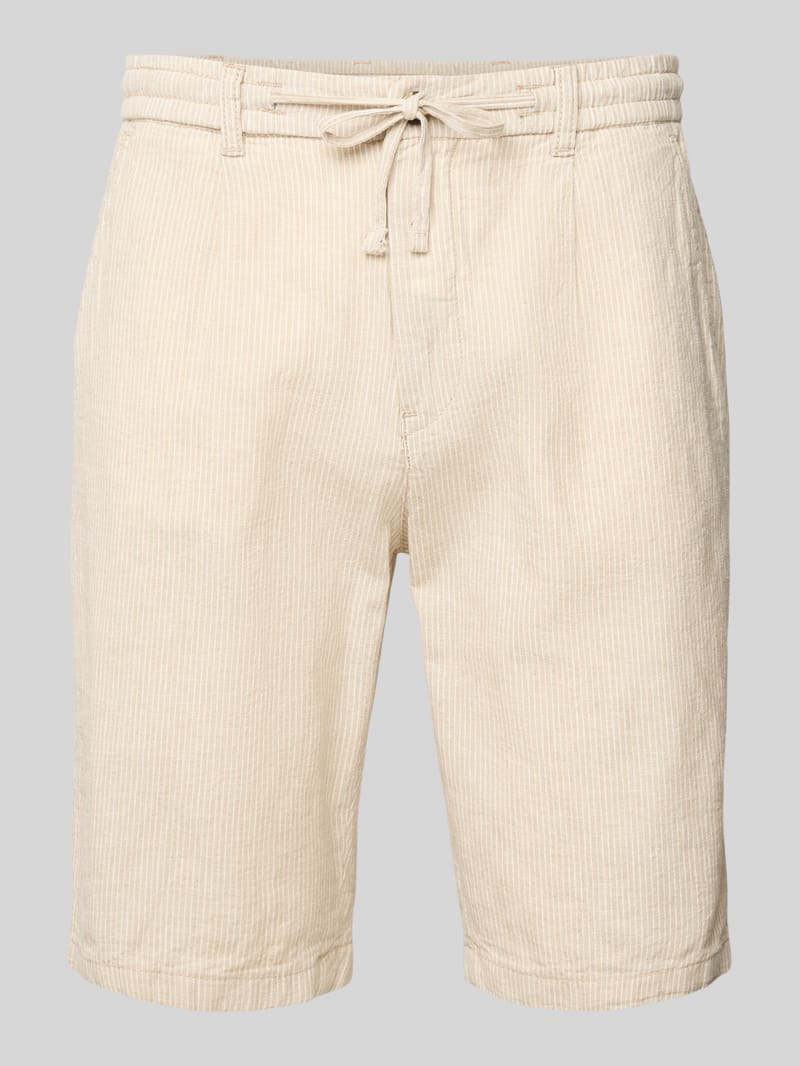 lindbergh Bermudas aus Leinen-Mix mit seitlichen Eingrifftaschen