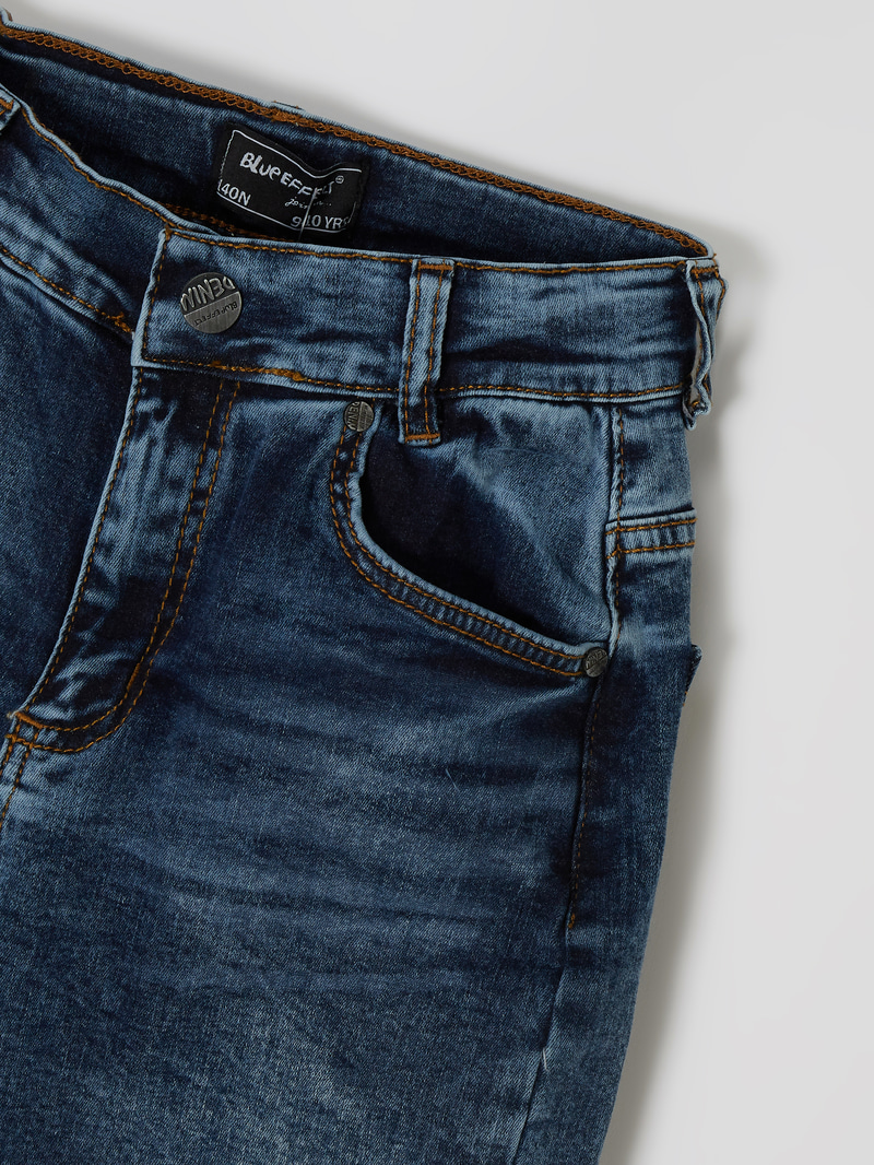 Loose fit jeans met stretch Blue Effect