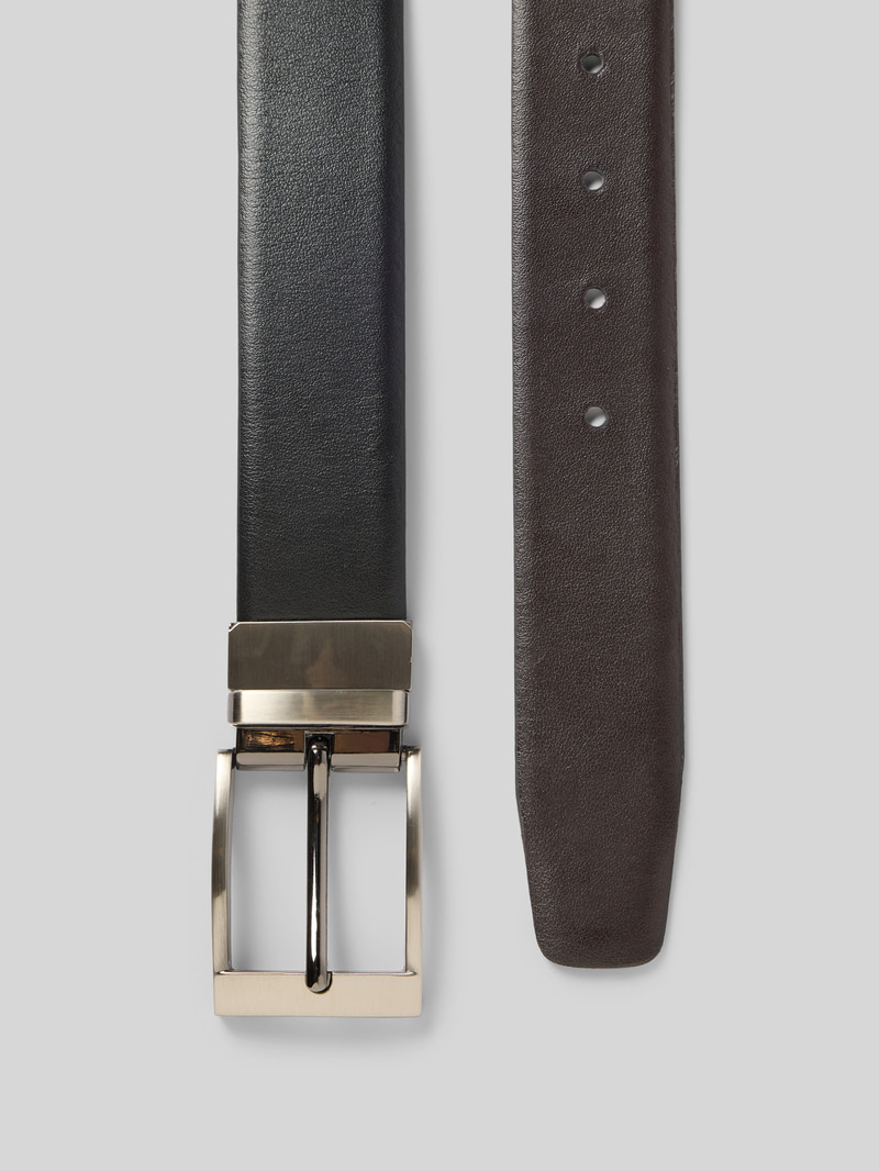 Aan twee kanten draagbare riem van echt leer Christian Berg Men