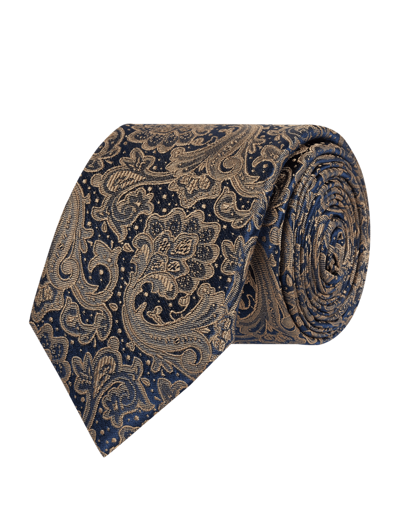 Zijden stropdas met paisleymotief Monti