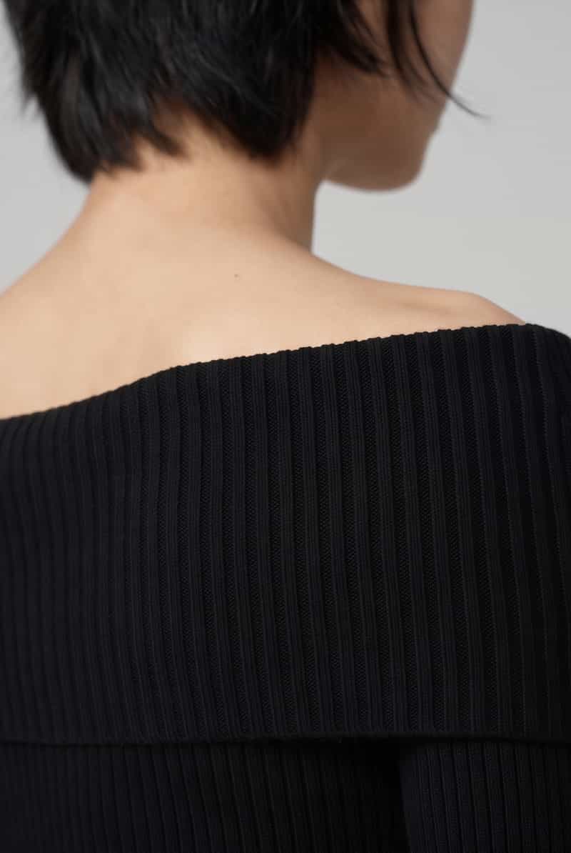 Only Pullover met carmenhals zwart, foto 4