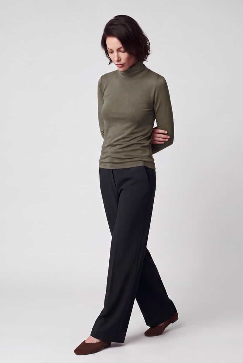 S.Oliver Pullover met col jersey kwaliteit donkergroen, foto 6
