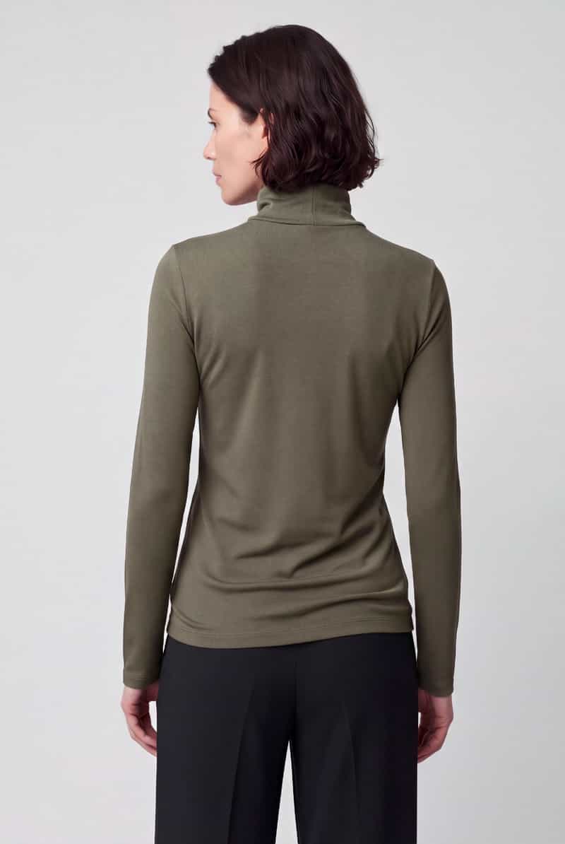 S.Oliver Pullover met col jersey kwaliteit donkergroen, foto 5