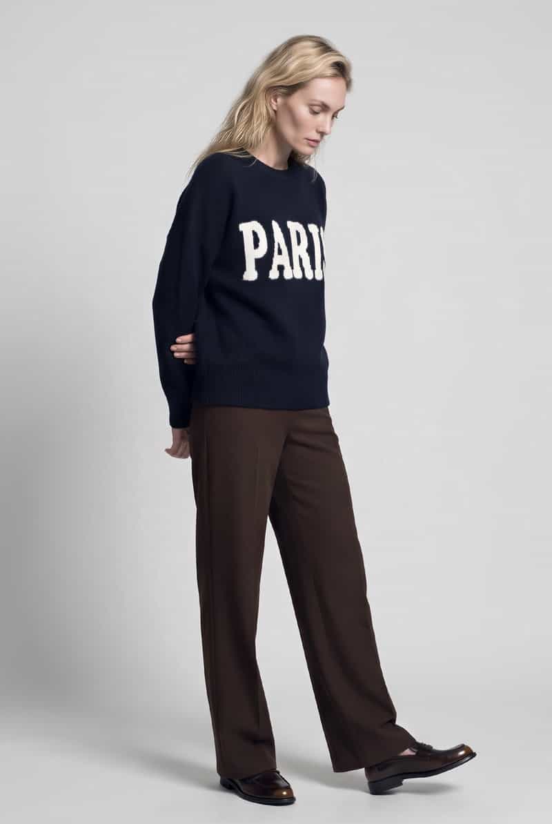 Only relaxed fit pullover met wol model 'JERICO' marineblauw, foto 6