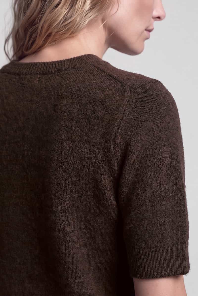 S.Oliver Regular fit pullover met wol donkerbruin, foto 4