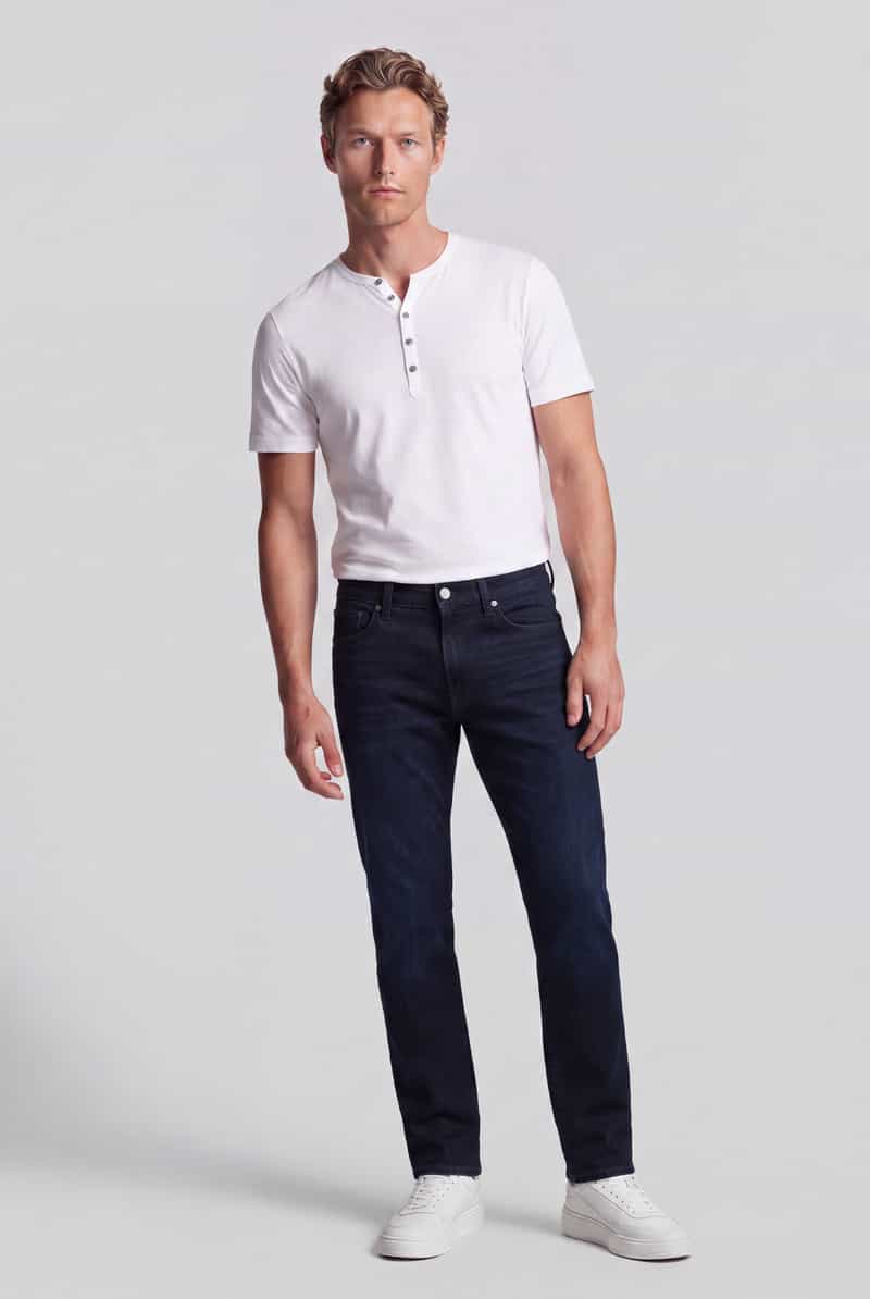 Tommy Hilfiger straight fit jeans van katoenmix model 'DENTON SLIM' richard blue, foto 7