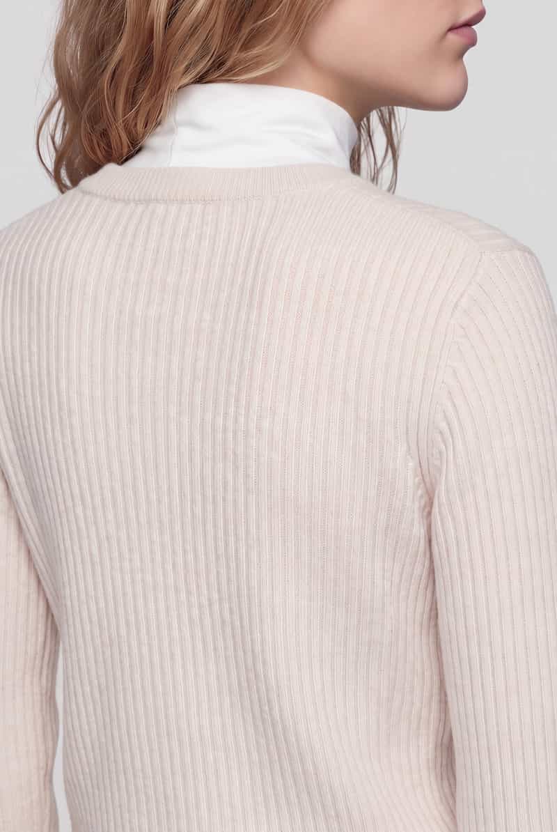 Adidas Pullover met wikkellook model: 'Jennie' beige, foto 4