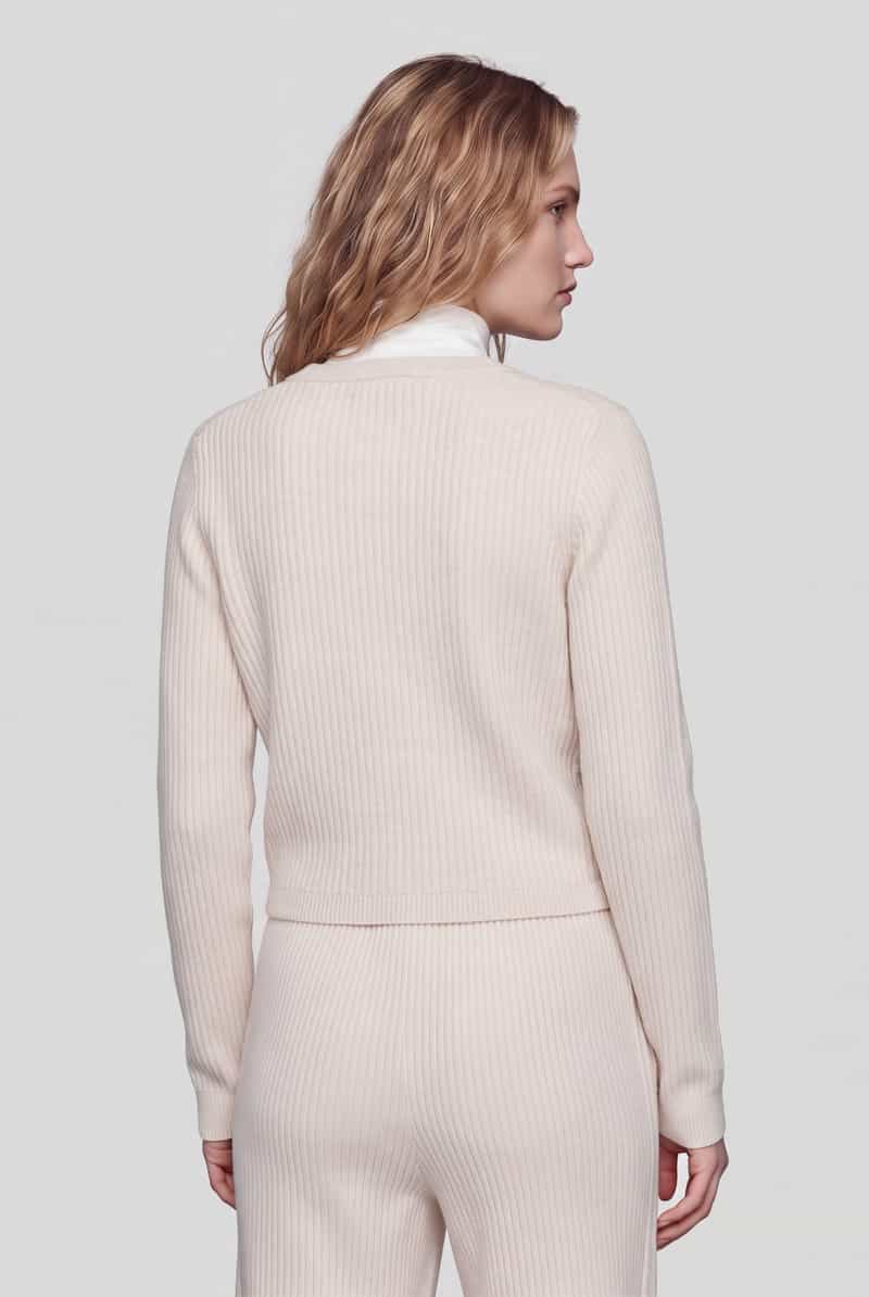 Adidas Pullover met wikkellook model: 'Jennie' beige, foto 5
