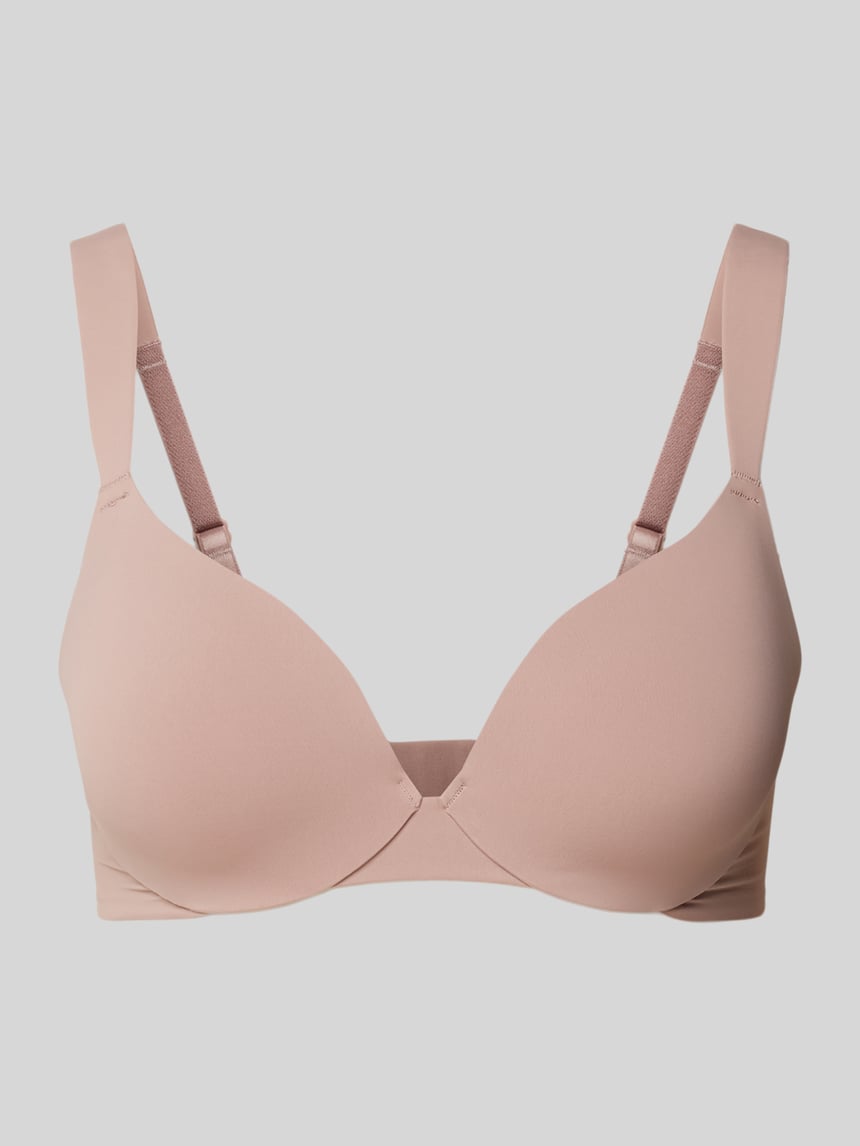 Triumph Biustonosz z fiszbinami z szerokimi ramiączkami Model „Body Makeup Illusion” - Ziemisty brązowy