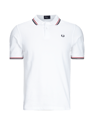 Slim Fit Poloshirt mit Kontraststreifen von Fred Perry Weiß - 21