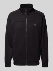 Sweatjacke mit Strukturmuster von Lerros Schwarz - 29