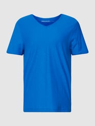 T-Shirt mit V-Ausschnitt von MCNEAL Blau - 16