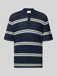 Koszulka polo o kroju regular fit z wzorem w paski model 'MAINE' od JACK & JONES - 9