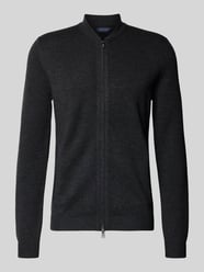 Slim Fit Strickjacke mit Stehkragen von Christian Berg Men - 34