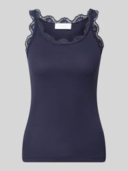 Slim fit top met kant van pure katoen van Rich & Royal - 10