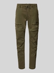 Slim Fit Cargohose mit Label-Detail Modell 'FLIGHTRIDER' von PME Legend Grün - 32