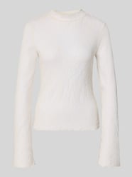 Slim Fit Bluse in Spitzen-Optik von COMMA - 44