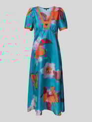 Midikleid aus Seide mit V-Ausschnitt von Luisa Cerano - 9