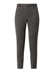 Stoffen broek met stretch en smalle pasvorm  van InWear Grijs / zwart - 8
