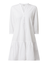 Kleid aus Bio-Baumwolle mit Lochstickereien  von Esprit Weiß - 31