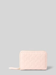 Portemonnee met all-over reliëflogo, model 'Samba' van VALENTINO BAGS Fuchsia - 44