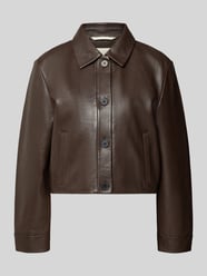 Regular fit leren jack van echt lamsleer van Marc O'Polo - 22