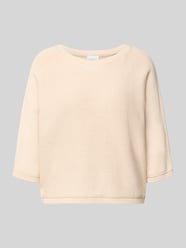 sweter w kroju regular fit w imitacji dzianiny z cekinowym obszyciem od COMMA - 48