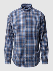 Regular Fit Freizeithemd mit Button-Down-Kragen von Christian Berg Men Blau - 28