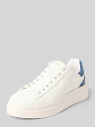 Sneakersy z mieszanki skóry i tkaniny model 'ELBINA14' od GUESS - 14