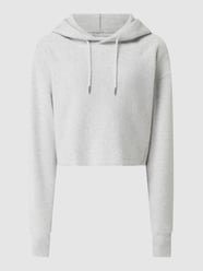 Boxy fit hoodie met viscose, model 'Lou' van Karo Kauer Grijs - 13