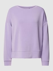 Sweatshirt mit überschnittenen Schultern von comma Casual Identity Lila - 6