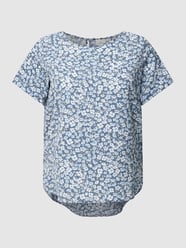 PLUS SIZE blouseshirt met all-over motief, model 'VICA' van ONLY CARMAKOMA Blauw / turquoise - 6